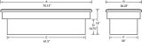 Lund 67-99 Chevy CK Ultima Low Profile Single Lid Crossover Tool Box - Brite thumbnail 4