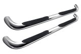 Lund 2019 Chevy Silverado 1500 Crew Cab 3in. Round Bent SS Nerf Bars - Polished thumbnail 8