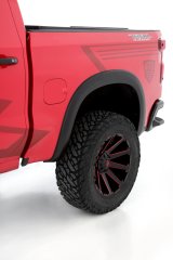 Lund 19-21 Chevy Silverado 1500 SX-Sport Smooth Elite Series Rear Fender Flares - Black (2 Pc.) thumbnail 4