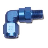 Russell Performance -8 AN 90 Degree Female to Male 1/4in Swivel NPT Fitting thumbnail 2