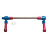 Russell Performance -8 AN to -8 AN ProFlex Holley 4500 Dual Inlet Carb Kit (Red/Blue) thumbnail 4