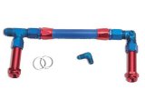 Russell Performance -8 AN to -8 AN ProFlex Holley 4500 Dual Inlet Carb Kit (Red/Blue) thumbnail 5