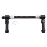 Russell Performance -8 AN to -8 AN ProClassic Holley 4150 Dual Inlet Carb Kit (Black/Silver) thumbnail 2