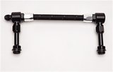 Russell Performance -8 AN to -8 AN ProClassic Holley 4150 Dual Inlet Carb Kit (Black/Silver) thumbnail 8