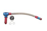 Russell Performance -6 AN to 3/8in Female NPT ProFlex Demon Carb Dual Inlet Carb Kit (Red/Blue) thumbnail 2