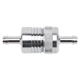 Russell Performance Chrome Street Fuel Filter (3in Length 1-1/8in diameter 5/16in inlet/outlet) thumbnail 2