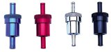 Russell Performance Chrome Street Fuel Filter (3in Length 1-1/8in diameter 3/8in inlet/outlet) thumbnail 1