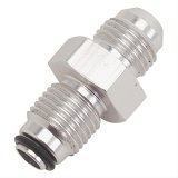 Russell Performance -6 AN (male to 9/16in-18 O-ring seal) Power Steering Adapter. Clear anodized thumbnail 2