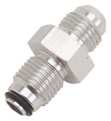 Russell Performance -6 AN (male to 9/16in-18 O-ring seal) Power Steering Adapter. Clear anodized thumbnail 3