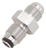 Russell Performance -6 AN (male to 9/16in-18 O-ring seal) Power Steering Adapter. Clear anodized thumbnail 9
