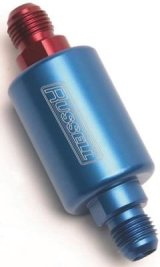 Russell Performance Black Anodized (3-1/4in Length 1-1/4in dia. -8 male inlet/outlet) thumbnail 6