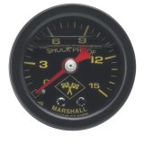 Russell Performance 15 psi fuel pressure gauge black face and case (Liquid-filled) thumbnail 3