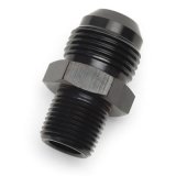 Russell Performance -6 AN to 1/4in NPT Straight Flare to Pipe (Black) thumbnail 2