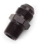Russell Performance -6 AN to 1/4in NPT Straight Flare to Pipe (Black) thumbnail 9