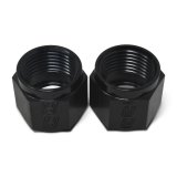 Russell Performance -4 AN Tube Nuts 1/4in dia. (Black) (6 pcs.) thumbnail 5