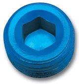 Russell Performance 1/8in Allen Socket Pipe Plug (Blue) thumbnail 3