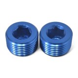 Russell Performance 1/8in Allen Socket Pipe Plug (Blue) thumbnail 7
