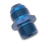 Russell Performance -16 AN Flare to 30mm x 1.5 Metric Thread Adapter (Blue) thumbnail 2