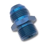 Russell Performance -6 AN Flare to 14mm x 1.5 Metric Thread Adapter (Blue) thumbnail 2