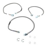 Russell Performance 92-99 GM K1500 Suburban (Non-Diesel) w/ 4in lift Brake Line Kit thumbnail 1