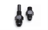 Russell Performance -6 AN to 4L80 Transmission Ports Adapter Fittings (Qty 2) - Black Zinc thumbnail 2