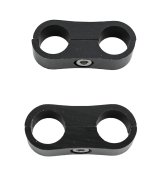 Russell Hose Separator for -8 Braided Hose - Black Anodized (2 Pack) thumbnail 1