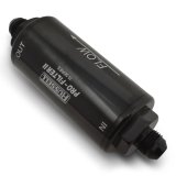 Russell Performance Profilter Fuel Filter 6.25in Long 10 Micron -6AN Inlet -10AN Outlet - Black thumbnail 2
