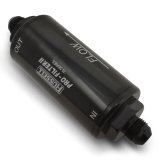 Russell Performance Profilter Fuel Filter 6.25in Long 10 Micron -6AN Inlet -10AN Outlet - Black thumbnail 6