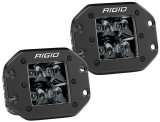 Rigid Industries D2 - Midnight Edition Flush Mount Spot Lights thumbnail 2
