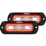 Rigid Industries SR-L Series Flush Mount LED Spreader Pair w/ Amber Halo - Universal thumbnail 6