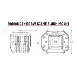 Rigid Industries Radiance+ Scene RGBW Flush Mount - Pair thumbnail 4