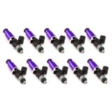 Injector Dynamics 1340cc Injectors - 60mm Length - 14mm Purple Top - 14mm Lower O-Ring (Set of 8) thumbnail 1