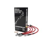 Goodridge 15-18 Audi A3 (Excl Diesel/S3/TT) Stainless Steel Brake Lines - Red thumbnail 1