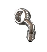 Goodridge 45 Deg Banjo Adaptor compound right for 3/8 or M10 Bolt thumbnail 1