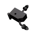 Goodridge 00-06 Harley-Davidson Softail Models Rear Brake Switch Holder - Black thumbnail 1