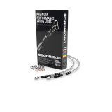 Goodridge 12-14 Harley-Davidson FLSTFB Fat Boy Lo (w/ABS) Clear Front Brake Line w/Clear Fitting thumbnail 2
