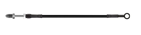 Goodridge 70in Universal Clutch Line w/Black Zinc Fittings & Black Hose - Straight Banjo 7/16 UNF
