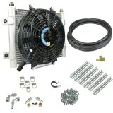 BD Diesel Xtruded Trans Oil Cooler - 3/8 inch Cooler Lines thumbnail 3