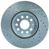 StopTech Select Sport 06-17 Volkswagen Jetta Slotted & Drilled Front Left Rotor thumbnail 2