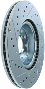StopTech Select Sport 06-17 Volkswagen Jetta Slotted & Drilled Front Left Rotor thumbnail 4