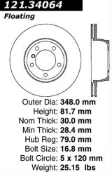 Centric C-TEK Standard Brake Rotor - Front thumbnail 2