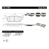 Centric Posi-Quiet Ceramic Brake Pads w/Hardware - Rear thumbnail 1