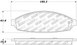 StopTech Sport Brake Pads w/Shims and Hardware - Front thumbnail 2