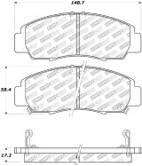 StopTech Street Select Brake Pads - Front/Rear thumbnail 1