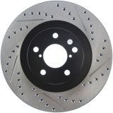 StopTech 02-10 Subaru WRX Slotted & Drilled Left Front Rotor (exc. STi) thumbnail 2