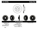 StopTech 02-10 Subaru WRX Slotted & Drilled Left Front Rotor (exc. STi) thumbnail 3