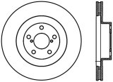 StopTech 02-10 Subaru WRX Slotted & Drilled Left Front Rotor (exc. STi) thumbnail 4