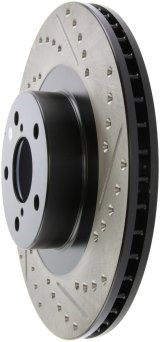 StopTech 02-10 Subaru WRX Slotted & Drilled Left Front Rotor (exc. STi) thumbnail 8