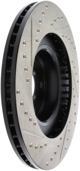 StopTech 02-10 Subaru WRX Slotted & Drilled Left Front Rotor (exc. STi) thumbnail 9