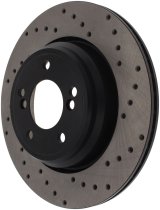 StopTech 01-07 BMW M3 (E46) / 00-04 M5 (E39) Drilled Right Rear Rotor thumbnail 7